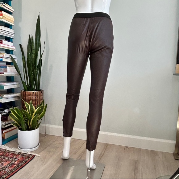 Reiss Lambskin Leggings - Picture 3 of 16